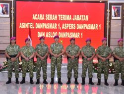 Tiga Jabatan Asisten Danpasmar 1 Diserahterimakan