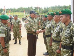 Dukung Pembangunan Wilayah, Menhan RI dan Wakasad Tinjau Yon TP 827/MCY