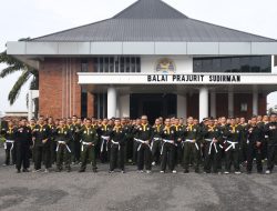 Ujian Kenaikan Tingkat Pencak Silat Militer Korem 044/Gapo Digelar di Balai Prajurit Sudirman