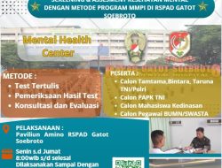 RSPAD Gatot Soebroto Hadirkan Layanan Screening dan Assessment Kesehatan Mental Profesional