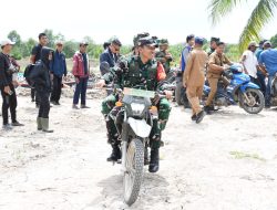 Tinjau Progres Pembangunan KDKMP, Danrem 044/Gapo : Wadah Penguatan Ekonomi Masyarakat Desa