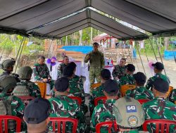 Bakar Semangat di Garis Depan, Pangdam XII/Tpr Sambangi “Pasukan Elang” di Perbatasan Papua