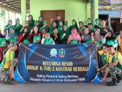 Ketuk Pintu Warga, Prajurit Brigif 6 Kostrad Sebar Kebaikan Jelang Ramadhan