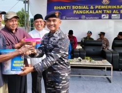 Peduli Masyarakat, TNI AL Gelar Bakti Sosial dan Cek Kesehatan Gratis di Desa Busung, Seri Kuola Lobam