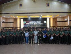 Tegakkan Disiplin, Kodam XVIII/Kasuari Gelar Sosialisasi Operasi Gaktib & Yustisi TA 2026
