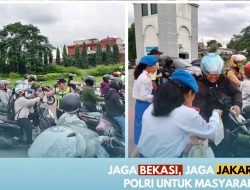 Sentuhan Humanis Srikandi Polwan Polres Metro Bekasi: Bagikan Takjil dan Senyum di Tengah Kemacetan