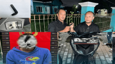 Gagal Beraksi Saat Maghrib, Pencuri Motor di Babelan Diringkus Polisi dan Warga