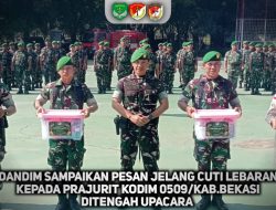 Pimpin Upacara Bendera, Dandim 0509/Kab. Bekasi Beri Pesan Penting Jelang Cuti Lebaran