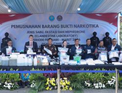 Gempur Jaringan Internasional, BNN Musnahkan 35 Kg Narkotika Hasil Ungkap Kasus Bandara dan Laboratorium Gelap di Bali