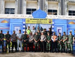 Turun Langsung ke Lapangan, Danrem 044/Gapo Pantau Pos PAM Lebaran Banyuasin