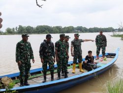 Tingkatkan Konektivitas, Kodim 0418/Palembang Survei 3 Lokasi Jembatan Strategis di Gandus