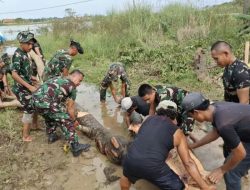 Tingkatkan Mobilitas Petani, Koramil 04 Babelan Mulai Bangun Jembatan Perintis dan Armco