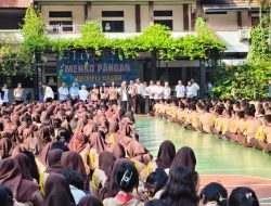 Kegiatan Kunjungan Kerja Menko Pangan RI Sambangi SMA 5 Kota Bekasi, di Wilayah Hukum Polsek Pondok Gede.