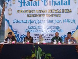 Perkuat Sinergitas Pembangunan, Bupati Magetan Hadiri Halal Bihalal Kepala Desa se-Kabupaten