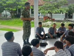 Bentuk karakter pelajar, Babinsa Koramil 03/Cabangbungin ‘Sasar’ SMAN 1 Muara Gembong”