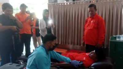 “Donor Darah Perdana Gerakan Rakyat di Jawa Barat, Nanang Kosim Sambut Hangat Kehadiran Sahrin Hamid, Muhammad Ridwan, dan Adiatma”