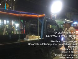 Patroli Gabungan Dini Hari, Polsek Jatisampurna Tunjukkan Komitmen Jaga Keamanan Warga kota.