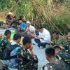 Dukung Asta Cita, Kodim 0509/Kabupaten Bekasi Bangun Jembatan Gantung di Cibarusah