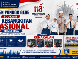 Polsek Pondok Gede Edukasi Semangat Hari Kebangkitan Nasional kepada Pelajar SMPN 157 Jakarta Timur.