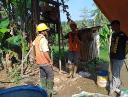 Sumur Bor Dibangun di Ciherang Sukakersa, Warga Apresiasi Pemkab Sukabumi.