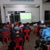 Makodim dan Koramil Jajaran Kodim 0418/Palembang Gelar Nonton Bareng Pesta Bola Dunia 2026 Bersama Masyarakat Palembang