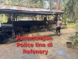 Berantas Illegal Refinery, Polsek Keluang Amankan Tiga Terduga Pelaku Penyulingan Minyak Ilegal