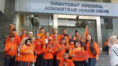 Kawal Pendaftaran ke Kemenkum RI, DPD Partai Gerakan Rakyat Kota Bekasi Optimistis Lolos Pemilu