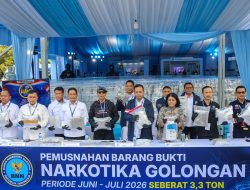 Peringati HANI 2026, BNN Musnahkan Ribuan Kilogram Narkotika Hasil Pengungkapan 5 Jaringan