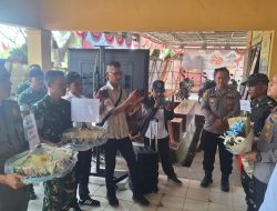 Memperkuat Sinergitas, Koramil 0621-23/Parungpanjang Beri Kejutan HUT Bhayangkara ke-80 di Dua Polsek