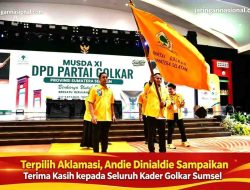Usai Terpilih Aklamasi, Andie Dinialdie Sampaikan Terima Kasih kepada Seluruh Kader Golkar Sumsel