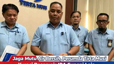 Jaga Mutu Air Bersih, Perumda Tirta Musi Kurasi Reservoir IPA Sungai Lais