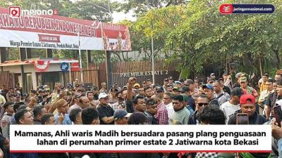 Memanas, Ahli Waris Tonge Pasang Plang Sengketa Lahan di Perumahan Premier Estate 2 Jatiwarna kota Bekasi