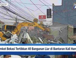 Pemkot Bekasi Tertibkan 40 Bangunan Liar di Bantaran Kali Harun untuk Proyek RTH dan Normalisasi