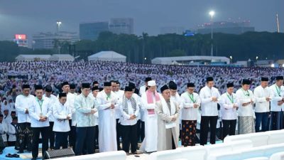 Pembuka Peringatan HUT ke-81 RI: Monas Dijejali 100 Ribu Orang dalam Zikir dan Doa Kebangsaan