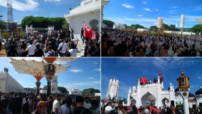 MEMANAS! Peringatan 21 Tahun MoU Helsinki di Banda Aceh Berujung Bentrokan, Massa-Aparat Saling Berhadapan.