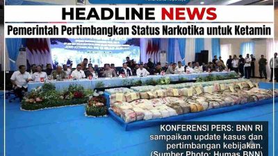 Pemerintah Pertimbangkan Status Narkotika untuk Ketamin Pascapenyitaan 2,1 Ton Cairan Bius