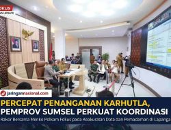 Rakor Karhutla Bersama Menko Polkam, Pemprov Sumsel Diperintahkan Buka Data ke Publik