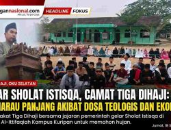 Kemarau Panjang Melanda, Warga Tiga Dihaji Gelar Sholat Istisqa dan Doakan Turunnya Hujan