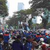 Ribuan Buruh Jabodetabek Kepung Pusat Jakarta, Desak RUU Ketenagakerjaan Berpihak pada Pekerja