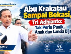 “Krakatau Batuk, Bekasi Kebagian Debu: Tri Minta Warga Tetap Waspada”