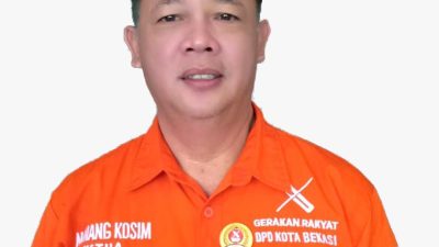 Ketua DPD Partai Gerakan Rakyat Kota Bekasi Nanang Kosim: Warga Tak Perlu Panik, Tetap Waspada Hadapi Abu Vulkanik.