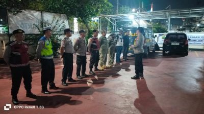 Polsek Jatisampurna Gelar Apel Cipta Kondisi, Lanjut Patroli Bersama Satpol PP.