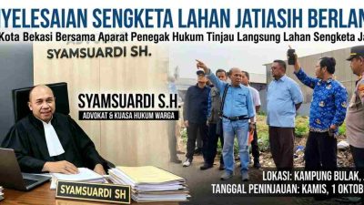 BPN Kota Bekasi dan APH Tinjau Lahan Sengketa di Jatiasih, Diduga Ada Sporadik Bermasalah