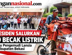 Presiden Salurkan 190 Becak Listrik untuk Pengemudi di Kabupaten Bekasi