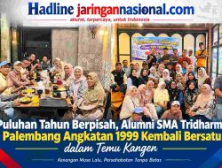 Puluhan Tahun Berpisah, Alumni SMA Tridharma Palembang Angkatan 1999 Kembali Bersatu dalam Temu Kangen