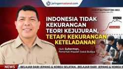 INDONESIA TIDAK KEKURANGAN TEORI KEJUJURAN, TETAPI KEKURANGAN KETELADANAN