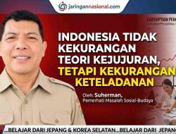 INDONESIA TIDAK KEKURANGAN TEORI KEJUJURAN, TETAPI KEKURANGAN KETELADANAN