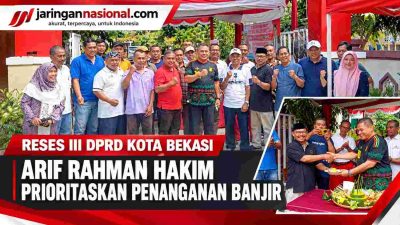 Reses III DPRD Kota Bekasi, Arif Rahman Hakim Prioritaskan Penanganan Banjir dan Drainase