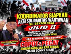 Asep Surya Atmaja Jadi Bupati Definitif, Solidaritas Wartawan Bekasi Raya Tagih Penyelesaian Tiga Tuntutan