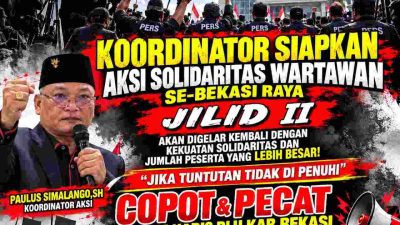 Asep Surya Atmaja Jadi Bupati Definitif, Solidaritas Wartawan Bekasi Raya Tagih Penyelesaian Tiga Tuntutan